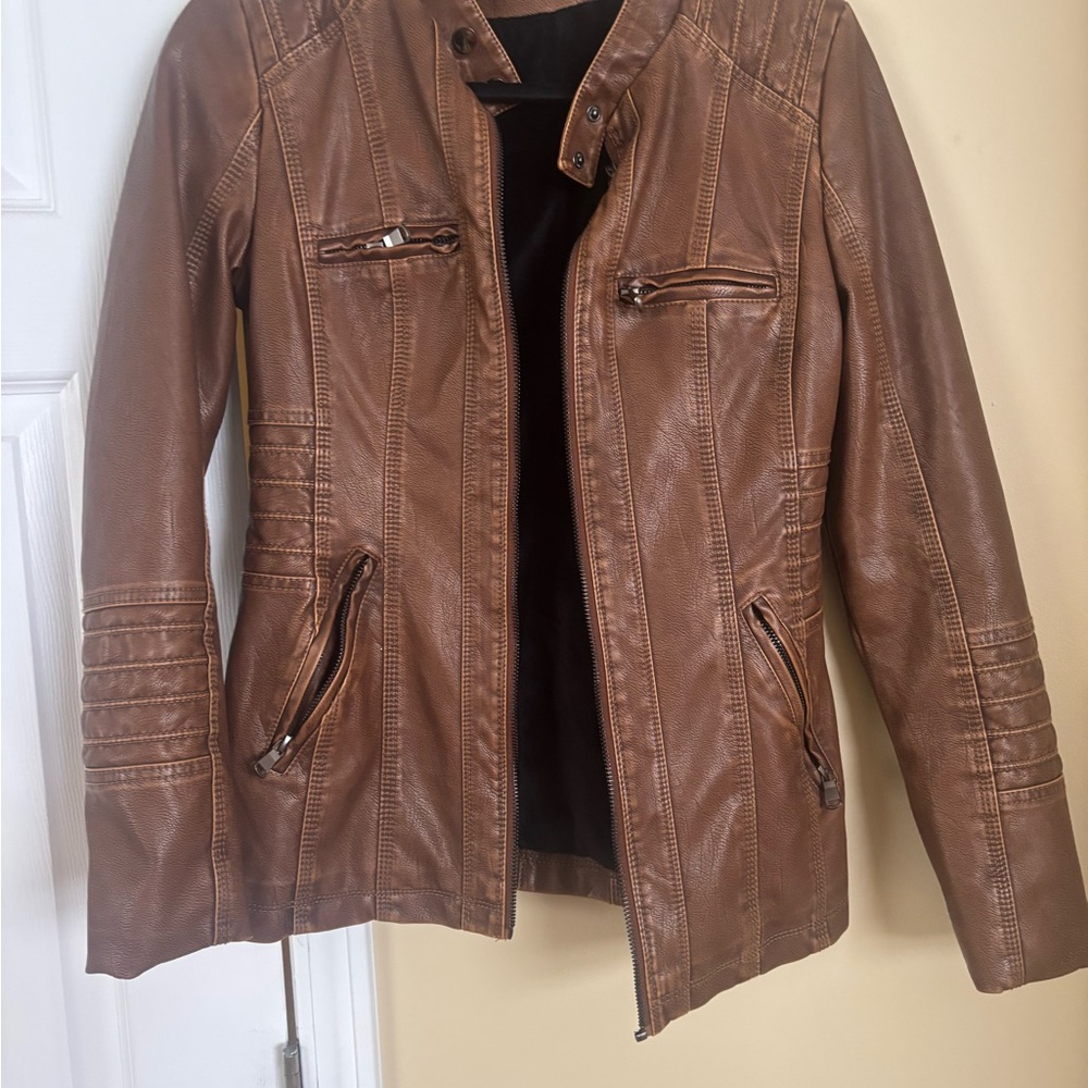 Brown Leather Women's Jacket